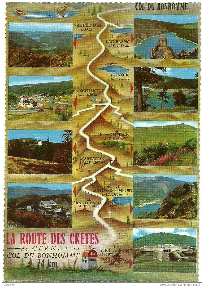 La Route Des Crêtes De Cernay Au Col Du Bonhomme - Cernay