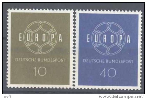1959 Germania, Europa CEPT , Serie Completa Nuova (**) - 1959