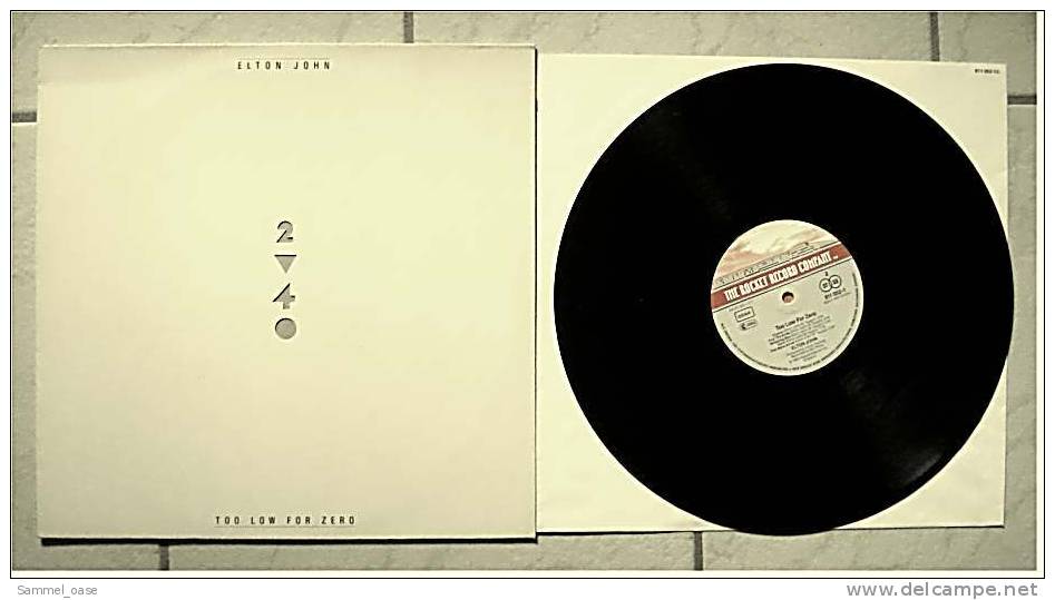 LP  Elton John  - Too Low FFor Zero  -  Von Phonogram  -  811 052-1 - Von 1983 - Disco, Pop