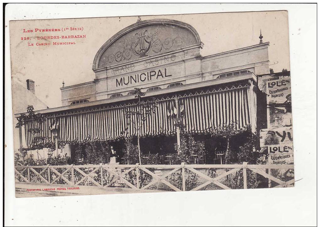 LOURES BARBAZAN  Le GRAND CASINO MUNICIPAL - Autres & Non Classés