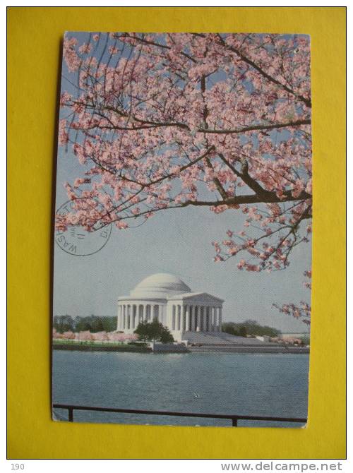 Jefferson Memorial,Washington D.C.;RED CROSS MONTH SIGN - Washington DC