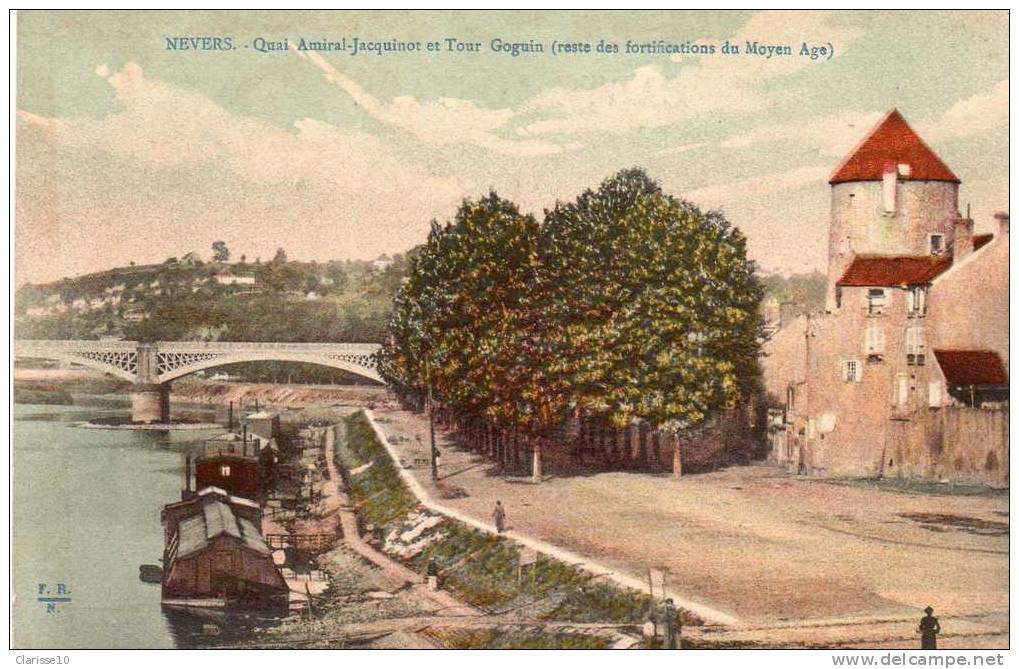 58 Nevers Quai Amiral-Jacquinot Et Tour Goguin - Nevers