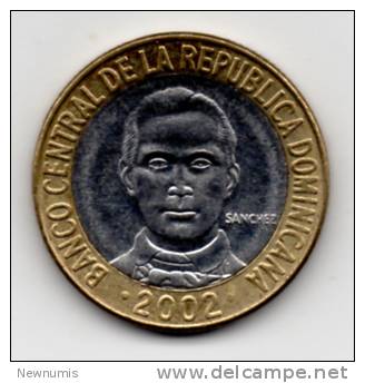 DOMINICAINE 5 PESOS 2002 - Dominicana