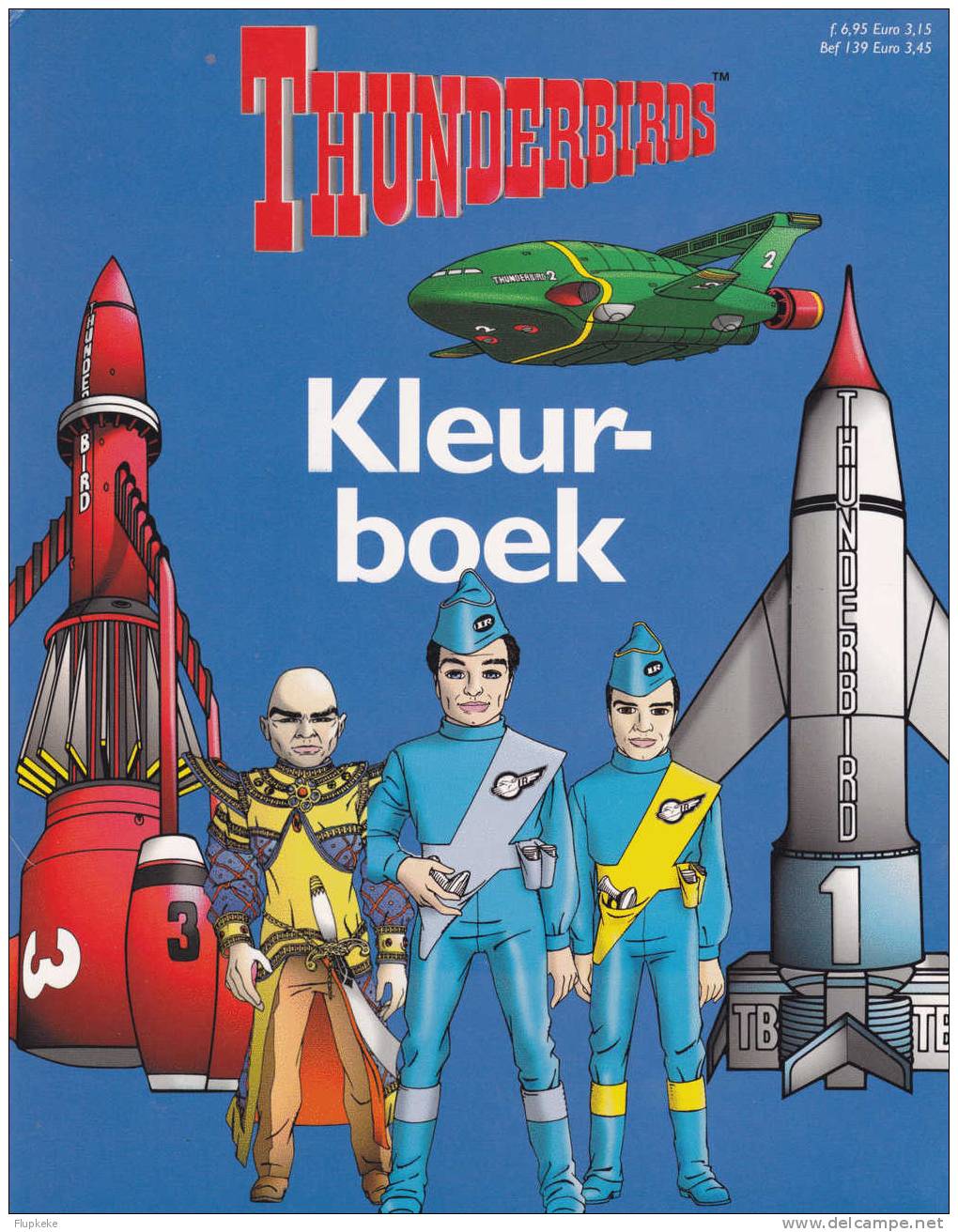 Thunderbirds Kleur-Boek Album à Colorier Sans Texte Carlton Book 2001 - Dessins Animés