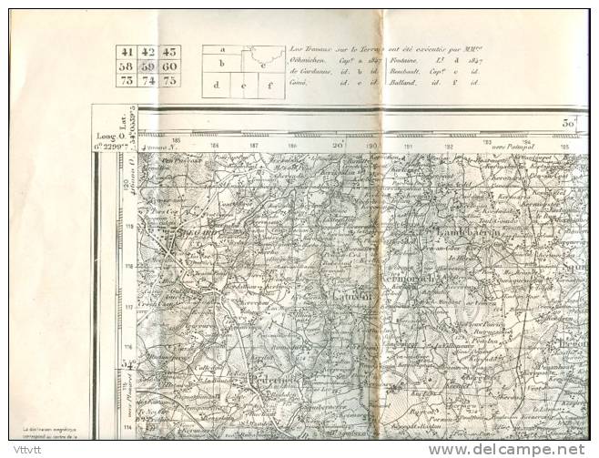 Carte SAINT-BRIEUC (IGN, 1929-1946) : Pedernoc, Guingamp, Lanrodec, Pléguien, Pommerit, Goudelin, Gracé, Landebaeron... - Topographical Maps