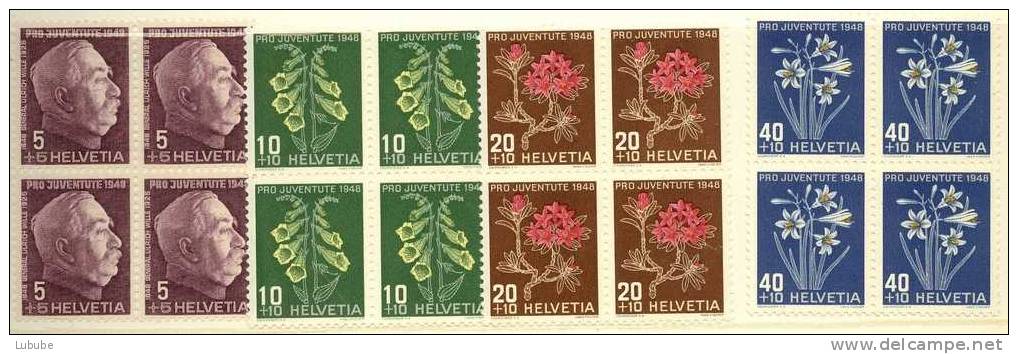 Pro Juventute Viererblock Serie **        1948 - Neufs