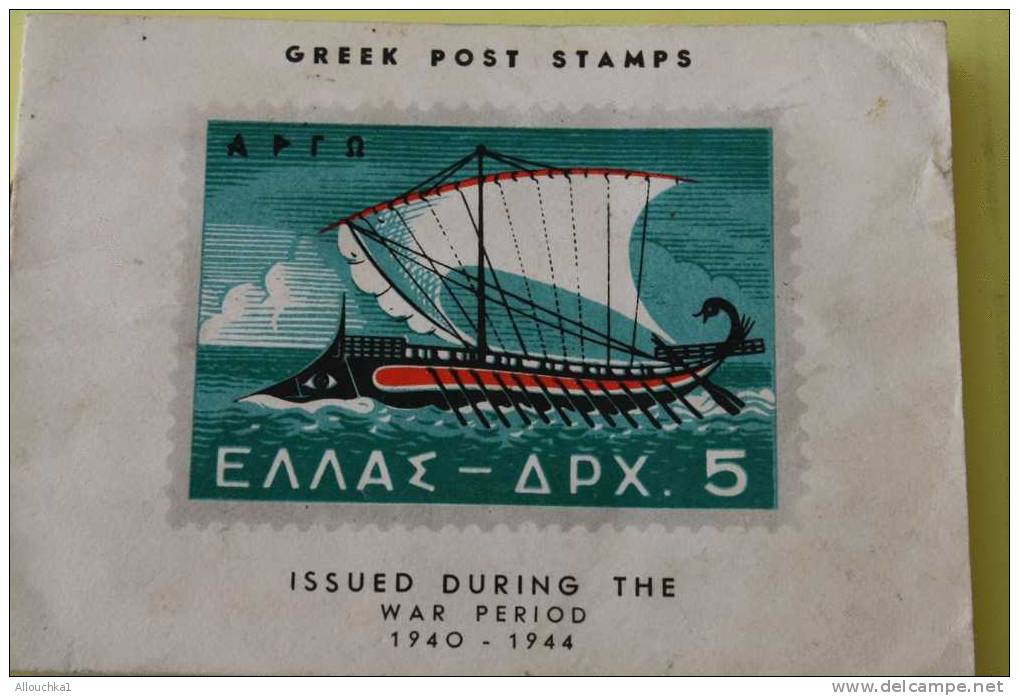JOLI ALBUM DE 45 TIMBRES STAMPS  Oblitérés & NSG -- GREEK GREECE Gréce  THEME DIVERS WAR 1940/4 - Usados