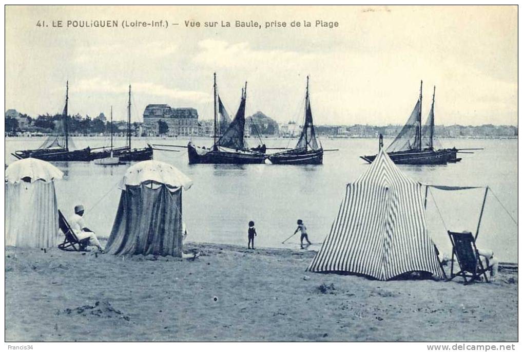 CPA - Le Pouliguen - Vue Sur La Baule Prise De La Plage - Le Pouliguen