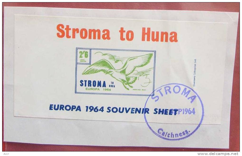 Stroma To Huna FDC 1964 Europa CEPT - 1964