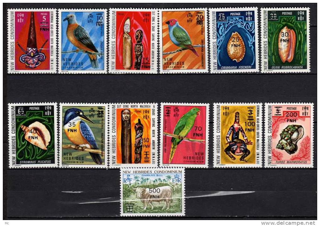 Nouvelles - Hébrides N° 463 / 475 Luxe ** - Unused Stamps