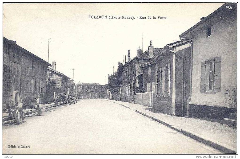 CPA Eclaron - Rue De La Poste - Eclaron Braucourt Sainte Liviere