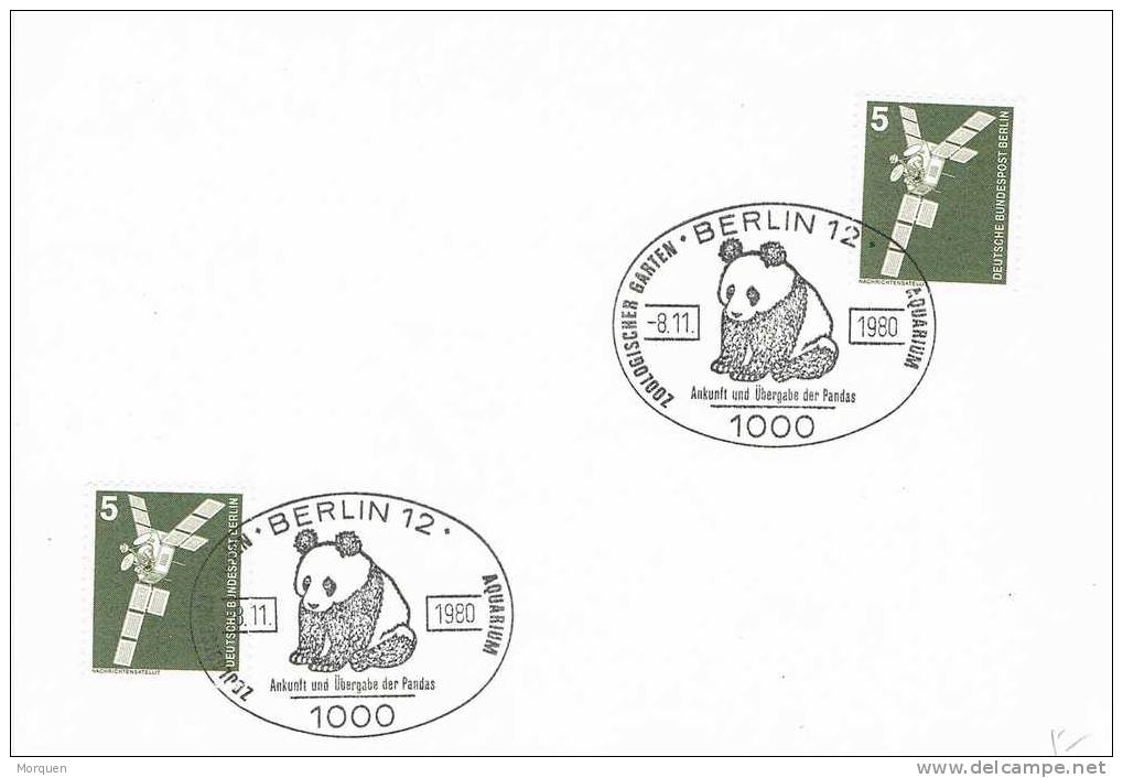2480. Tarjeta BERLIN (Alemania( 1980. ZOO. Oso Panda. Ursus - Ours