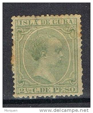 CUBA, Colonia Española 2 1/2 Ctvo. Edifil Num 114 º - Kuba (1874-1898)