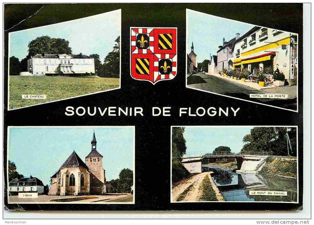 DEP 89 FLOGNY LA CHAPELLE SOUVENIR 4 VUES LE BLASONS - Flogny La Chapelle