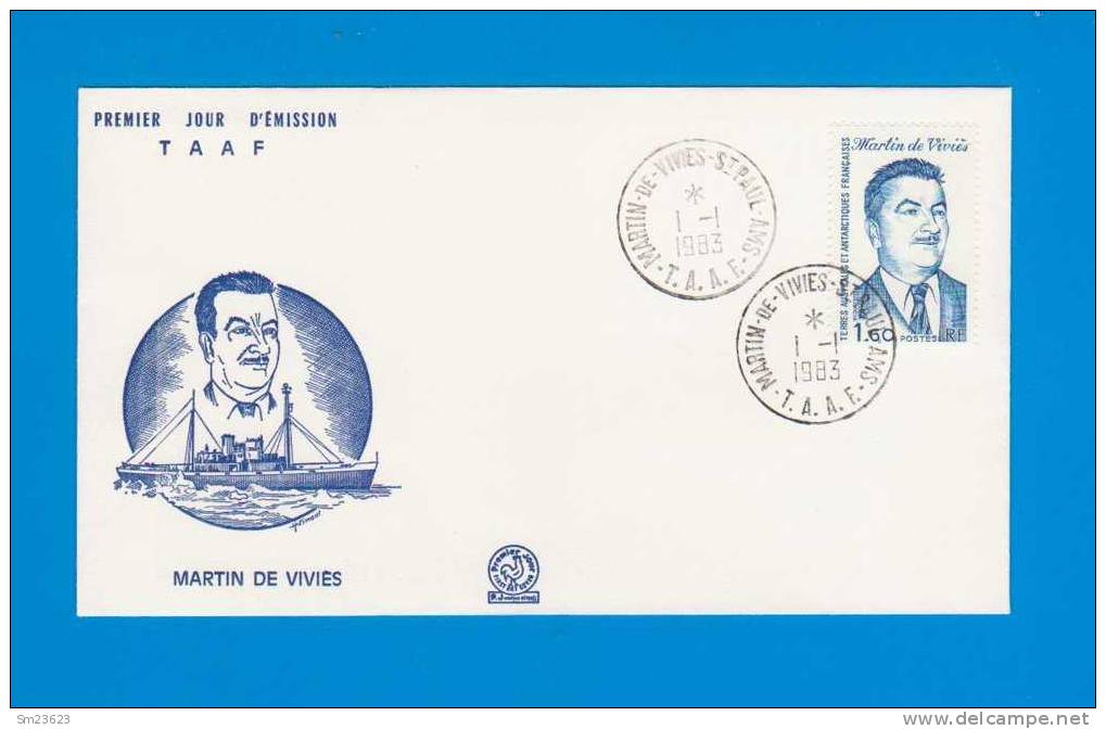 Frankreich / Kolonien / TAAF, Mi.Nr. 174 , Premier Jour D´Èmission , Martin De Vivies  Von 1983 - - FDC