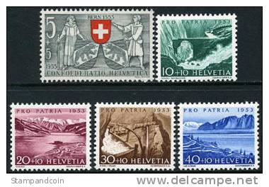 Switzerland B222-26 Mint Never Hinged Semi-Postal Set From 1953 - Ungebraucht