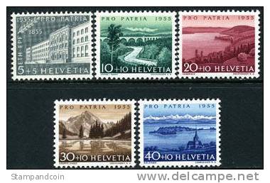 Switzerland B242-46 Mint Never Hinged Semi-Postal Set From 1955 - Ungebraucht