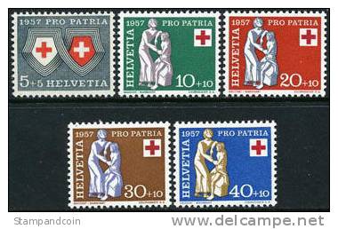 Switzerland B262-66 Mint Never Hinged Semi-Postal Set From 1957 - Ungebraucht