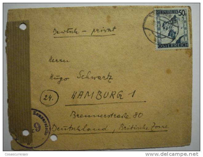 68  OSTERREICH AUTRICHE  OESTERREICH  AUSTRIA - CARTA  LETTRE COVER CIRCULADO - Covers & Documents