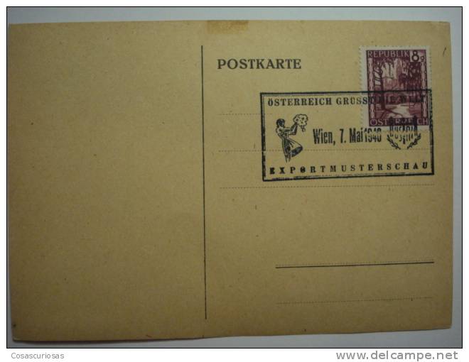 62 YEAR 1946 EXPORTMUSTERSCHAU  OSTERREICH AUTRICHE  OESTERREICH  AUSTRIA - POSTKARTE - Covers & Documents