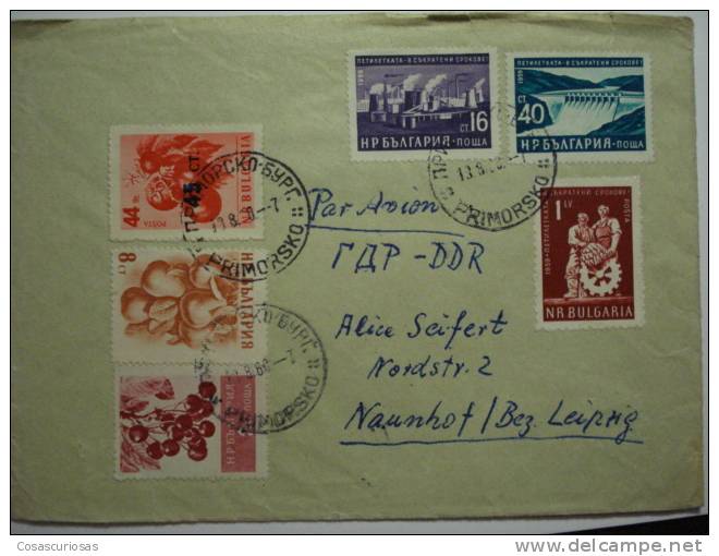 104 BULGARIA BULGARIE BULGARIAN  TO GERMANY  COVER LETTRE CARTA CIRCULADA - Briefe U. Dokumente