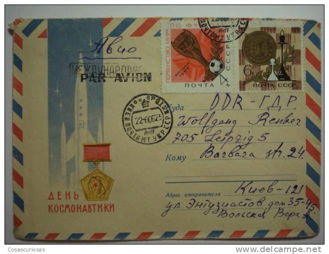 99 RUSIA RUSSIAN RUSSIA URSS CCCP  TO GERMANY  COVER LETTRE CARTA CIRCULADA - Briefe U. Dokumente