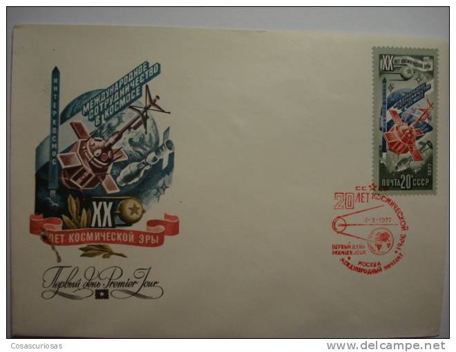 35 SPACE ESPACIO   FDC SPD RUSIA RUSSIAN RUSSIA URSS CCCP    COVER LETTRE CARTA - FDC