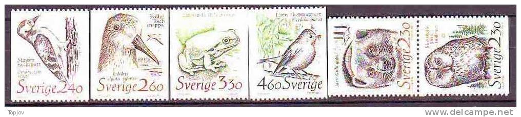 SVERIGE  -  ANIMALS - BIRDS - FROGS--  1989  -  MNH** - Frogs