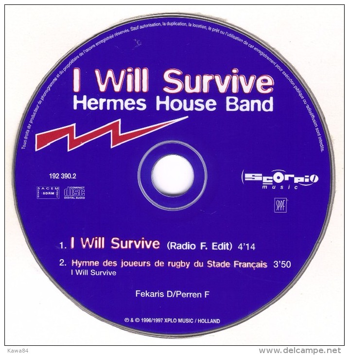 CDS  Hermes House Band  "  I Will Survive  " - Dance, Techno & House