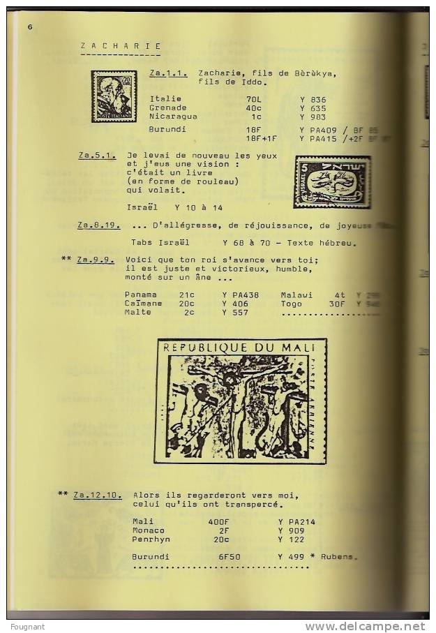 BELGIQUE :  PHILATELIE BIBLIQUE:Cahiers N°1 à 4 .~140 Pages.Nombteuses Explications.Reproduction S. - Français (àpd. 1941)