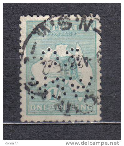 SS1167 - NSW ,  Servizio 1 Scellino  Perfin  " OS NSW " - Used Stamps