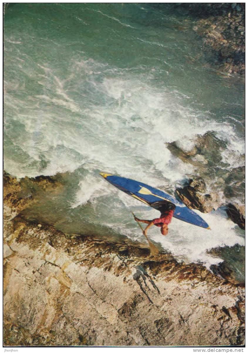 Germany-Postcard Uncirculated- Auf Dem Rissbach Im Karwendel(Deutsches Wandern 1963) - Roeisport