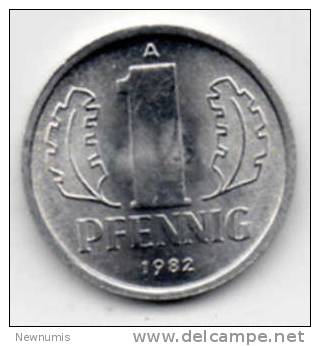 GERMANIA 1 PFENNIG 1982 - 1 Pfennig