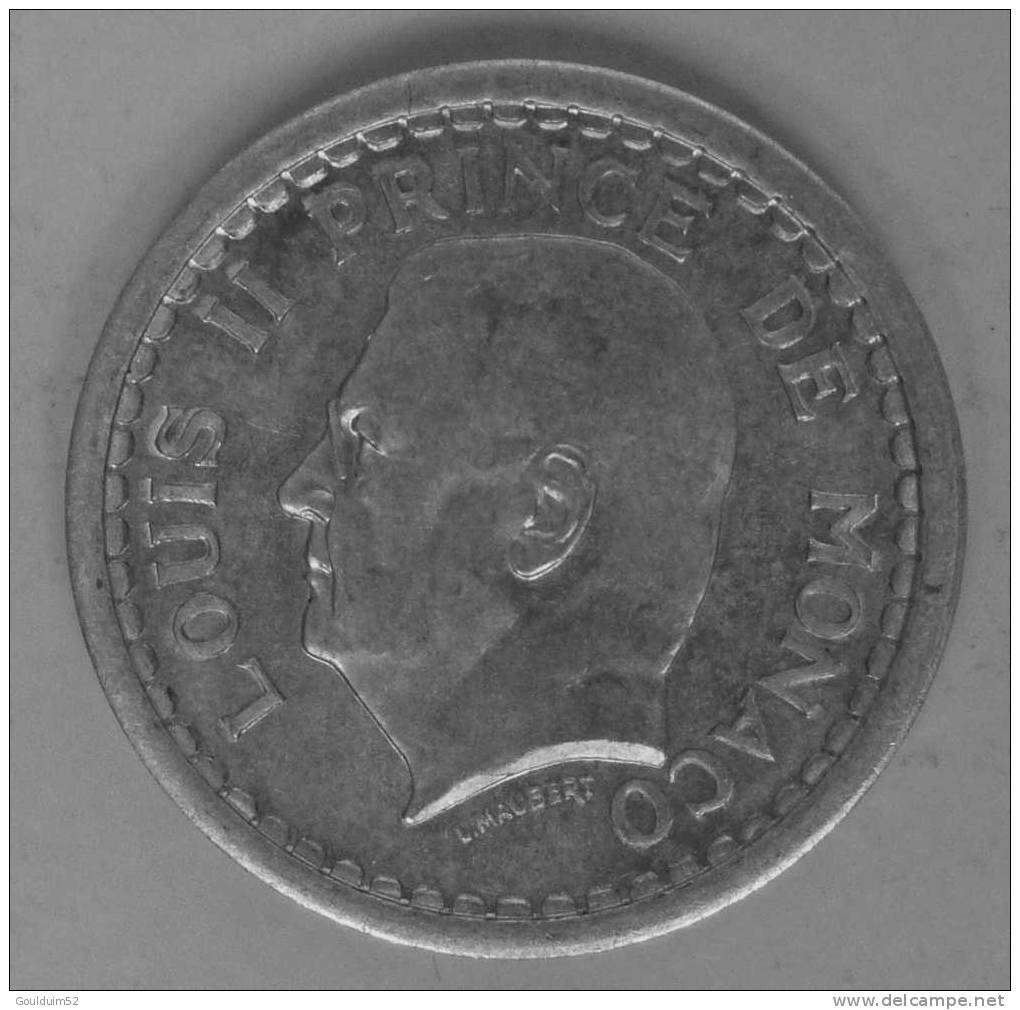 1 Franc 1943 Louis  II - 1922-1949 Luigi II