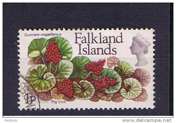 RB 731 - 1972 Falkland Islands - Flowers 1p Pig Vine - Fine Used Stamp - Falkland Islands