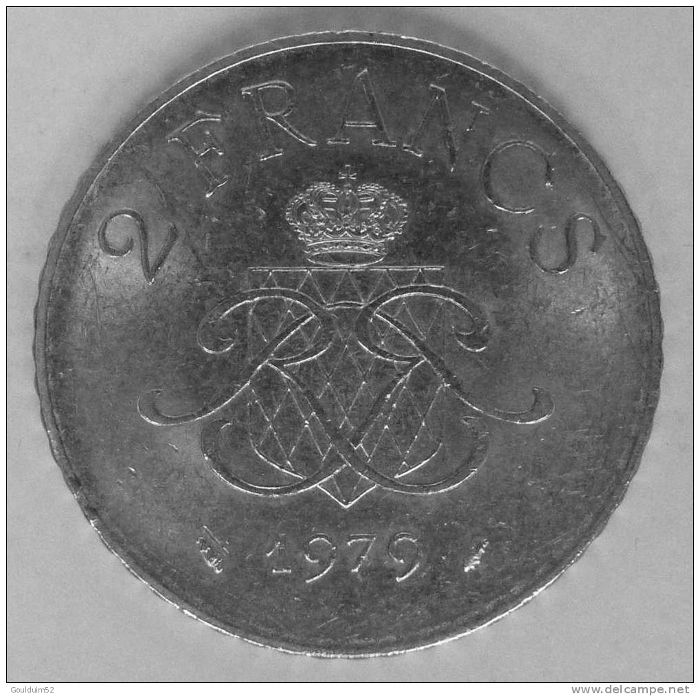 2 Francs 1979   Rainier III - 1960-2001 Nieuwe Frank
