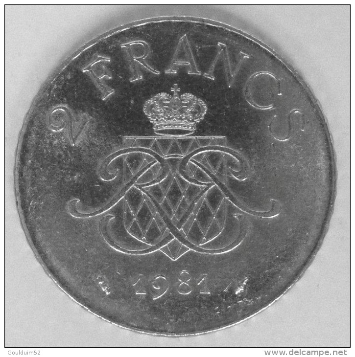 2 Francs 1981   Rainier III - 1960-2001 Francos Nuevos