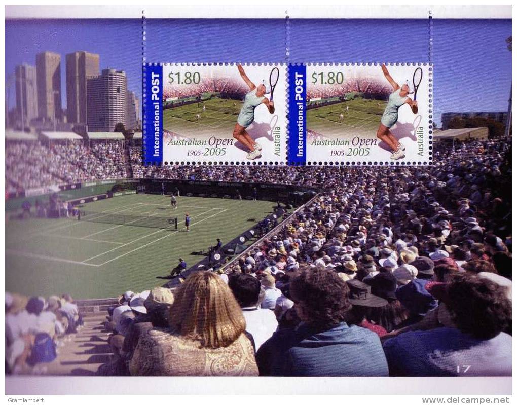 Australia 2005 Australia Open Tennis 1905-2005 Prestige Booklet - See 4 Other Scans - Tennis