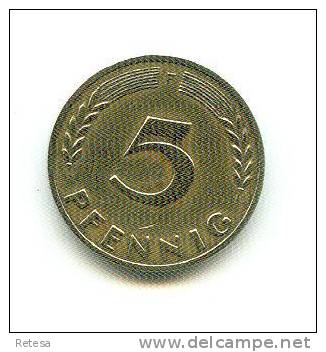 DUITSLAND 5 PFENNIG  1950 F - 5 Pfennig