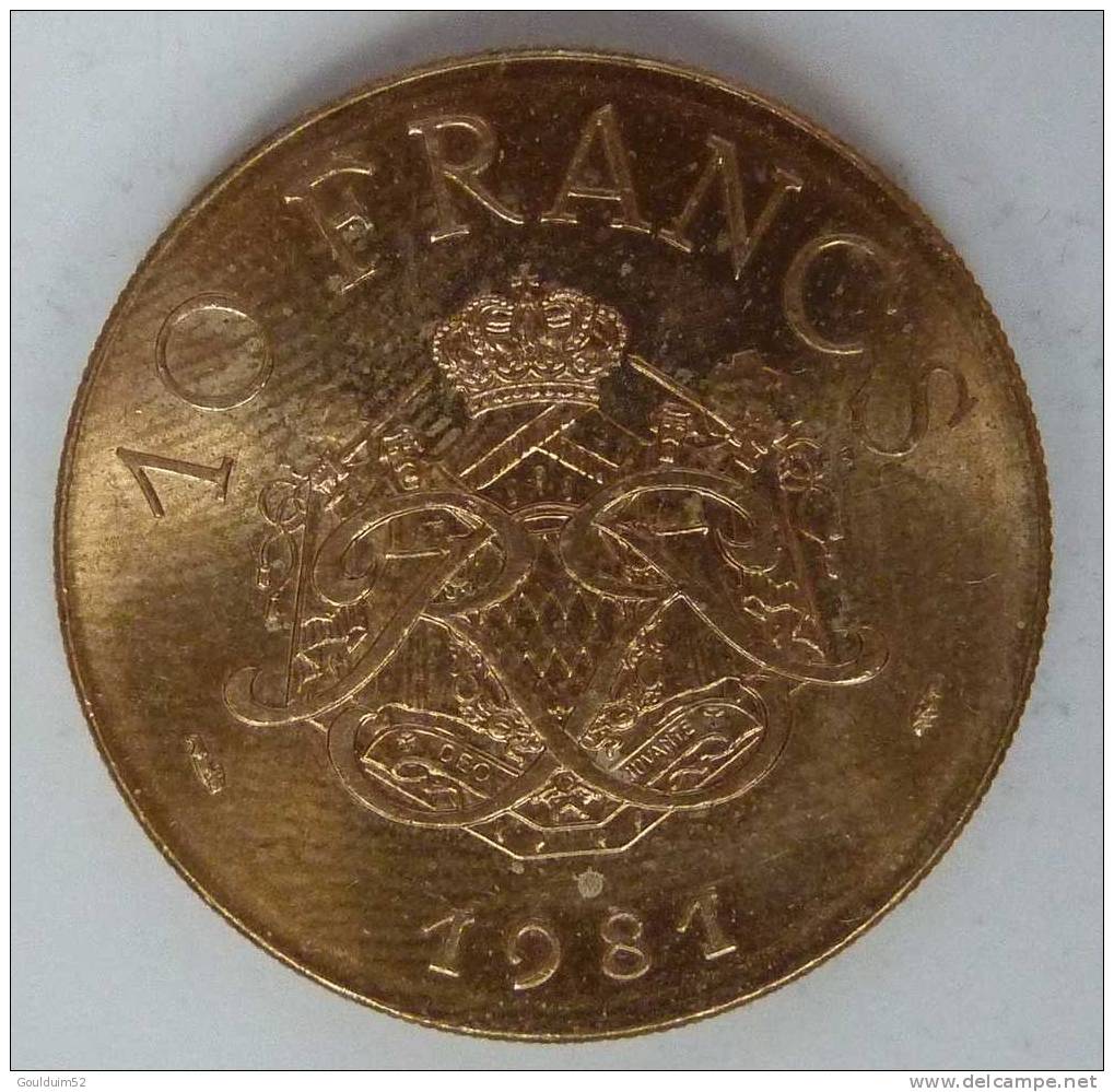 10 Francs 1981    Monaco  Rainier III - 1960-2001 New Francs