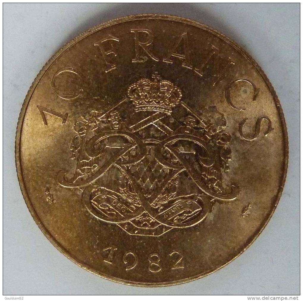 10 Francs 1982    Monaco  Rainier III - 1960-2001 Neue Francs