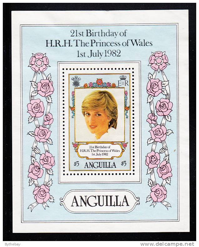 Anguilla MH Scott #491 Souvenir Sheet Princess Diana´s 21st Birthday - Anguilla (1968-...)