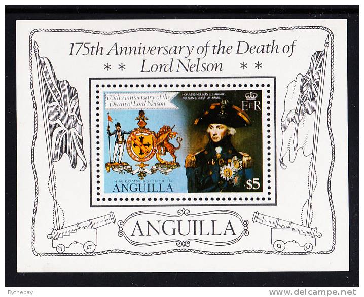 Anguilla MNH Scott #433 Souvenir Sheet Lord Nelson - Anguilla (1968-...)