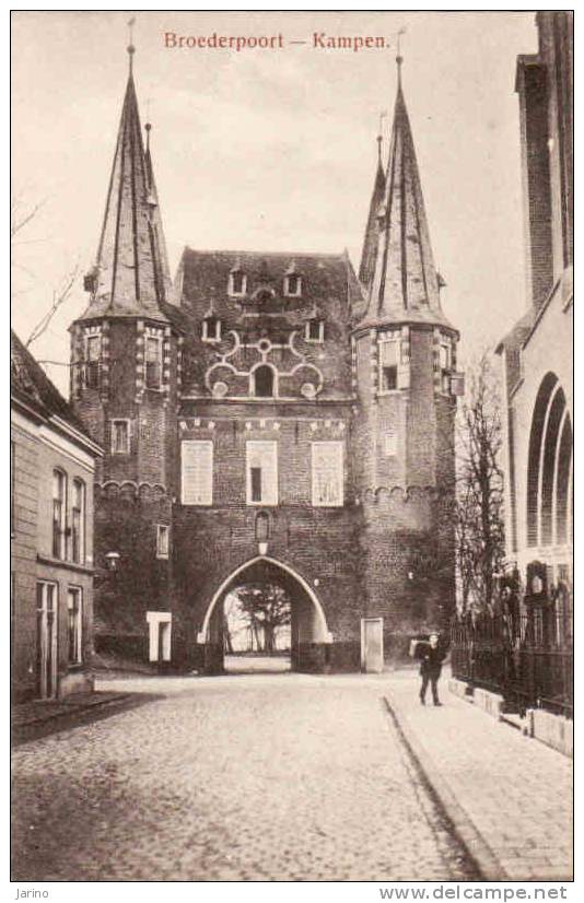 Nederland-Overijssel, Kampen 1920, Broederpoort, Gebruikt Nee - Kampen