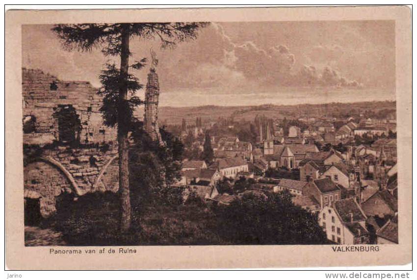 Nederland-Limburg, Valkenburg 1920, Panorama Van Af De Ruine,  Gebruikt Ja - Valkenburg