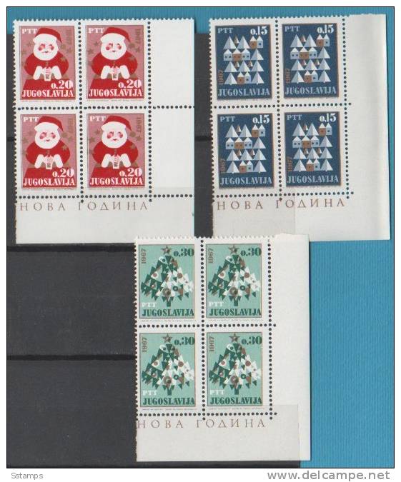 V-1 JUGOSLAVIJA JUGOSLAWIEN JUGOSLAVIA NEV YEAR 1966  NEVER HINGED - Unused Stamps