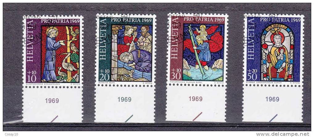 1969             N° 142 à 145   OBLITERES  CATALOGUE  ZUMSTEIN - Used Stamps