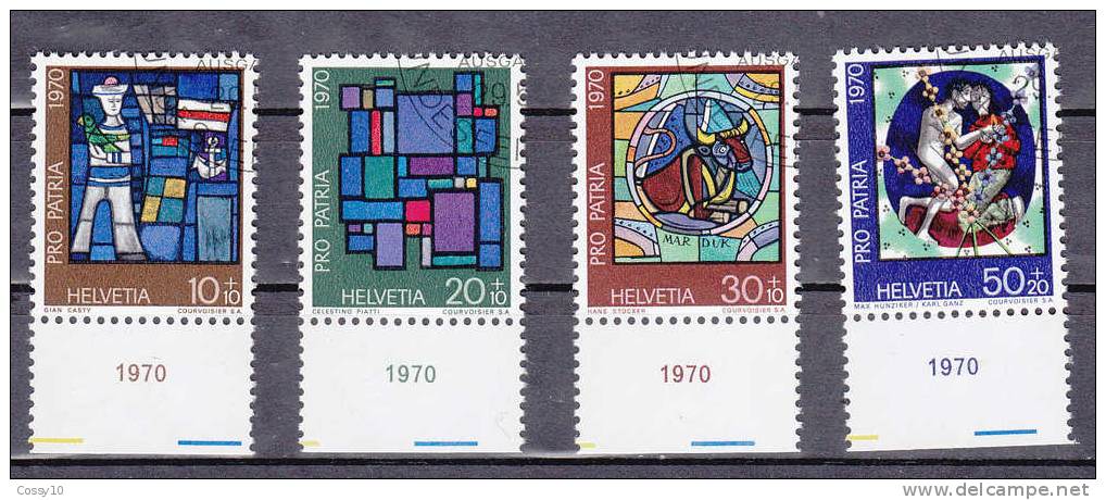 1970            N° 146 à 149   OBLITERES  CATALOGUE  ZUMSTEIN - Used Stamps