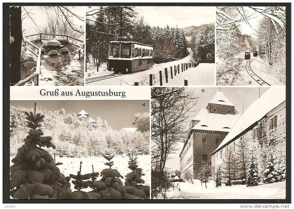 Gruss Aus Augustusburg Flöha Kunnerstein Drahtseilbahn Schloss 1985 - Weissenfels