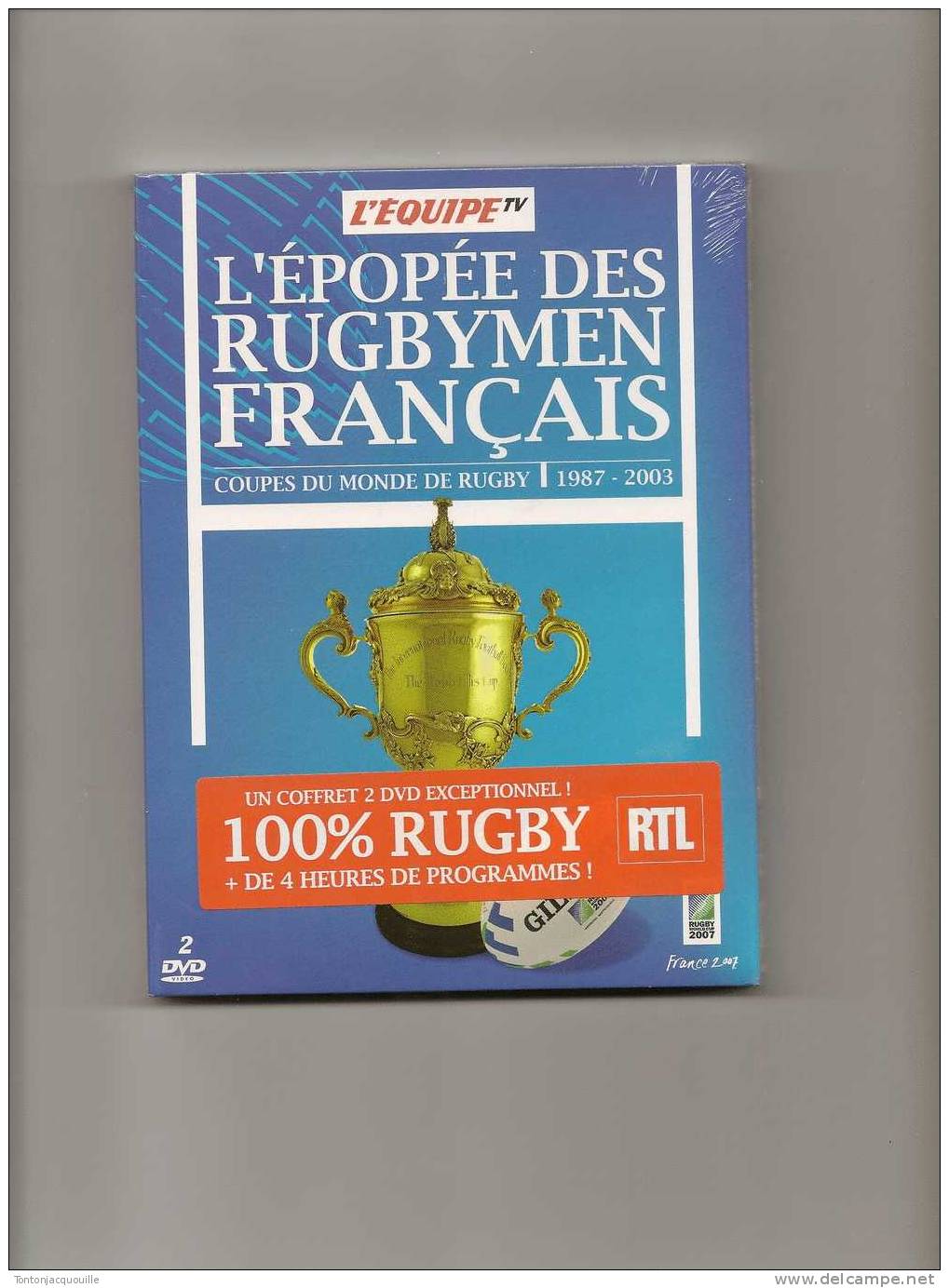 L’ÉPOPÉE  DES RUGBYMAN  FRANCAIS  - COFFRET DE 2 DVD - Rugby